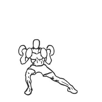Lateral Lunge with Bicep Curl - Step 2