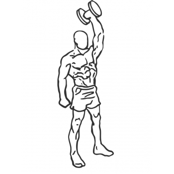 Standing One-Arm Dumbbell Triceps Extension - Step 2