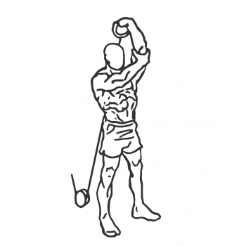 Standing Low-Pulley One-Arm Triceps Extension - Step 2