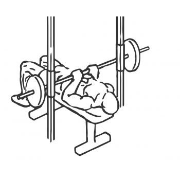 Smith Machine Close-Grip Bench Press - Step 1