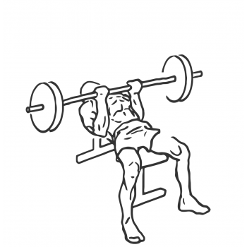 Reverse Triceps Bench Press - Step 1