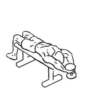 Lying Dumbbell Tricep Extension - Step 1