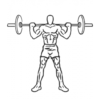 Wide Stance Barbell Squat - Step 2