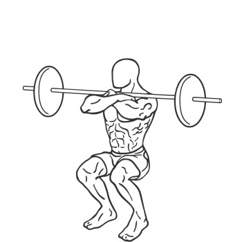 Front Barbell Squat - Step 2