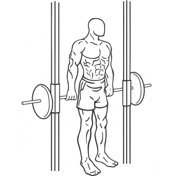 Smith Machine Hack Squat - Step 1