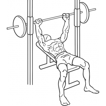 Smith Machine Bench Press - Step 1