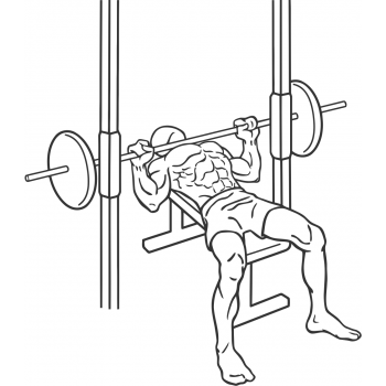 Smith Machine Bench Press - Step 2