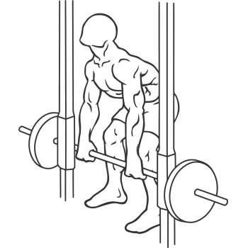 Smith Machine Rear Deltoid Row - Step 1