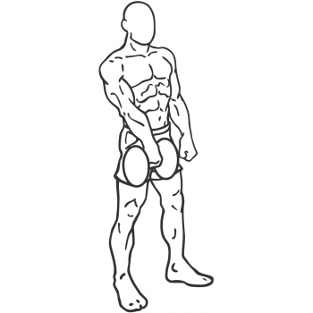 Front Dumbbell Raise - Step 2