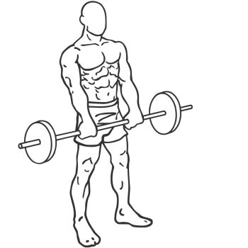 Standing Front Barbell Raise Over Head - Step 2