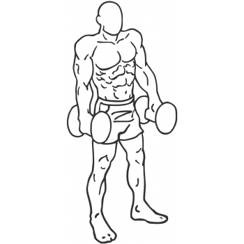 Dumbbell Shrug - Step 1