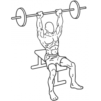 Seated Barbell Military Press - Step 1